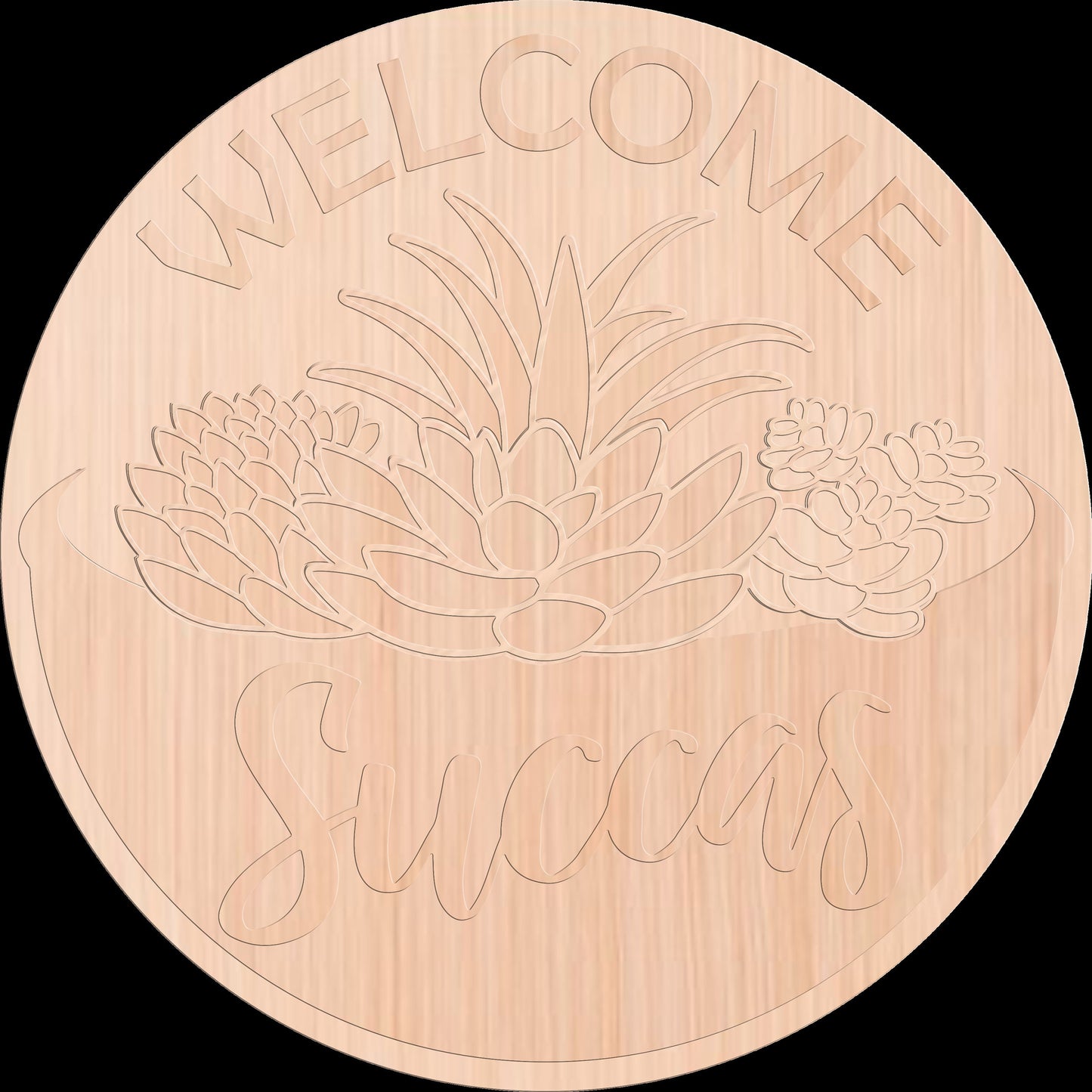 Welcome Succas #2 Door Hanger DiY