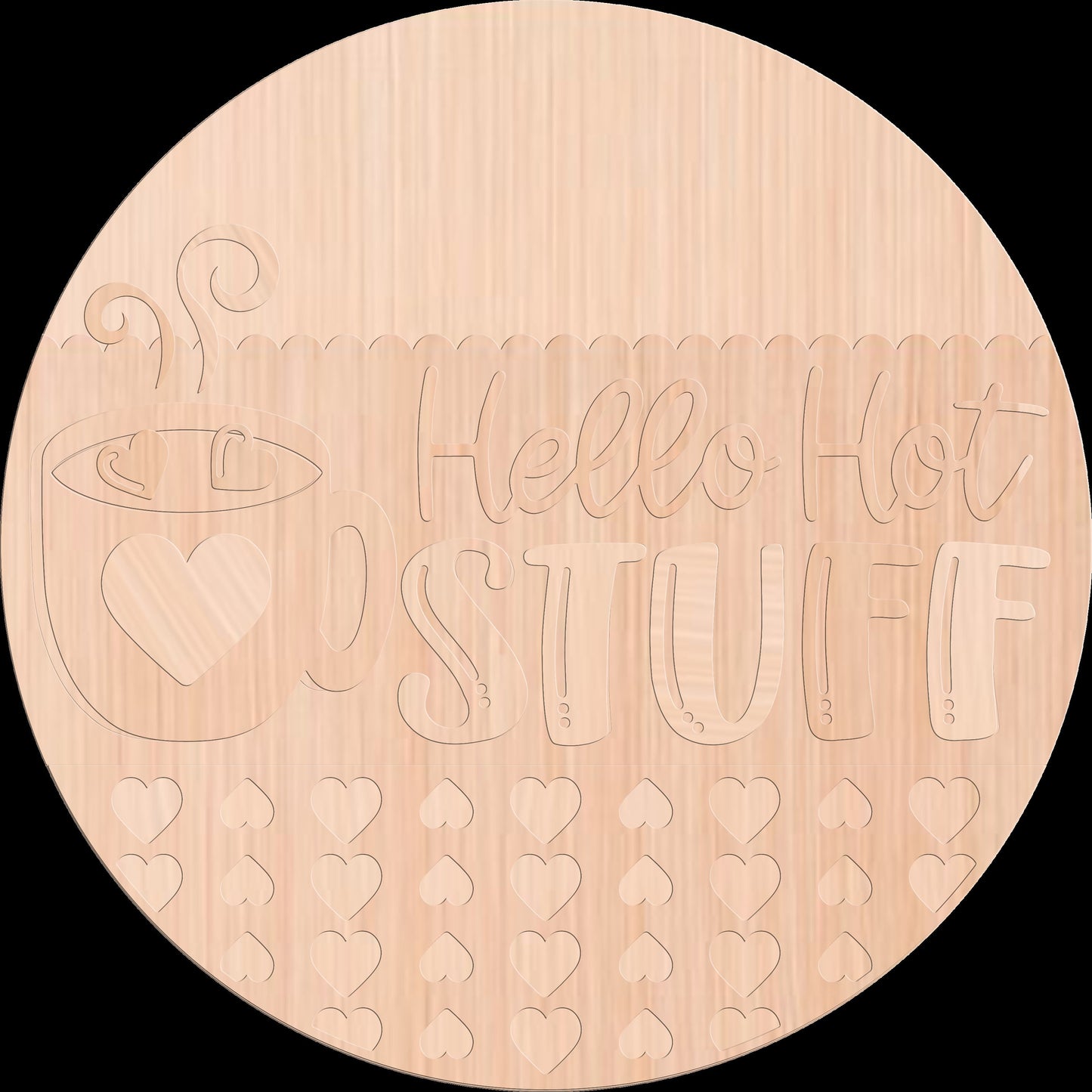 Hello Hot Stuff Valentines Door Hanger DiY
