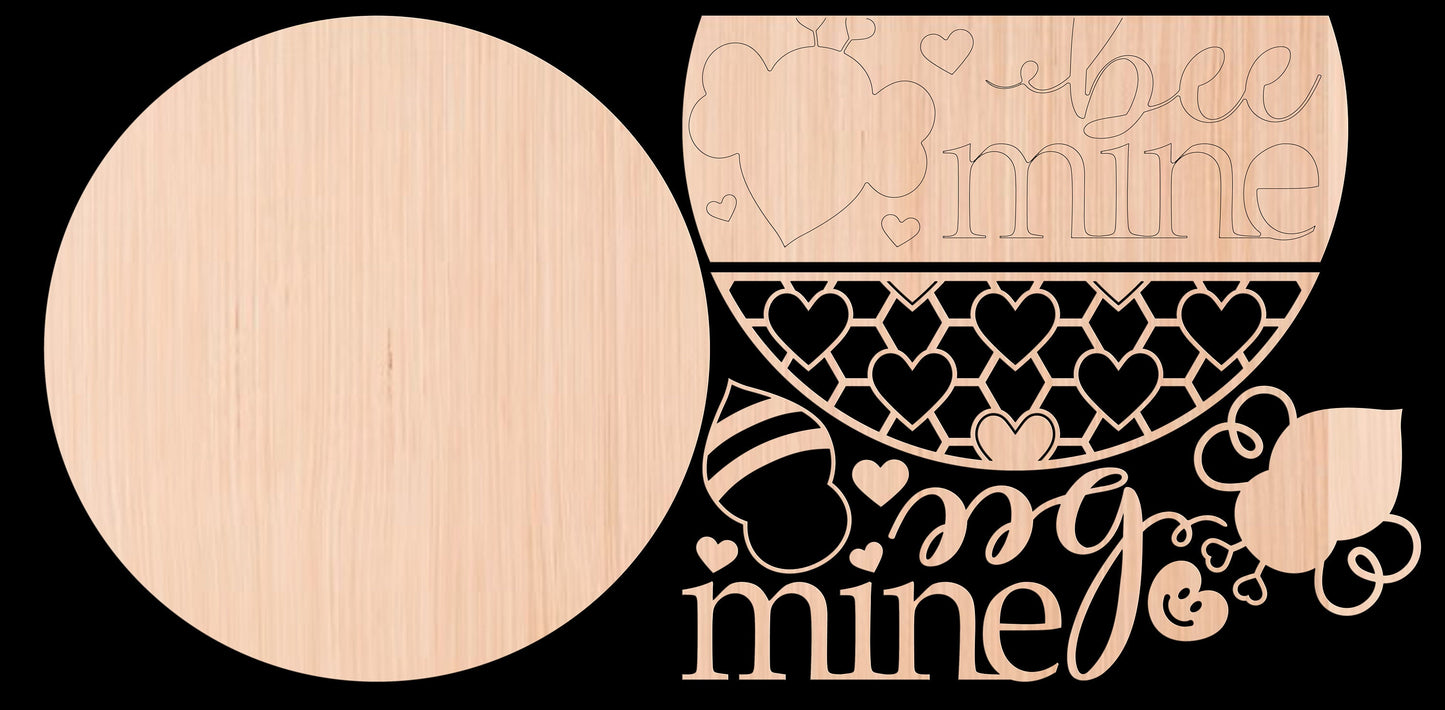 Bee Mine Valentines Door Hanger DiY
