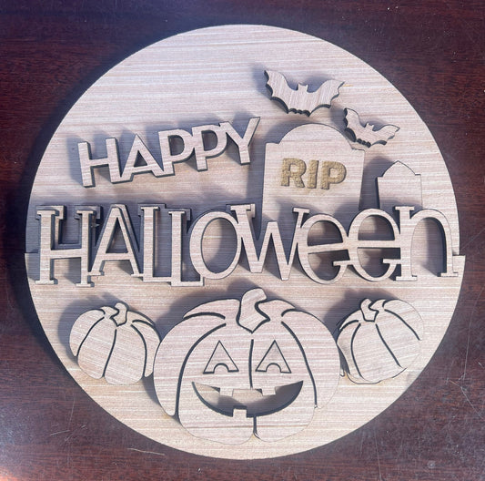 Halloween Graveyard Door Hanger DiY