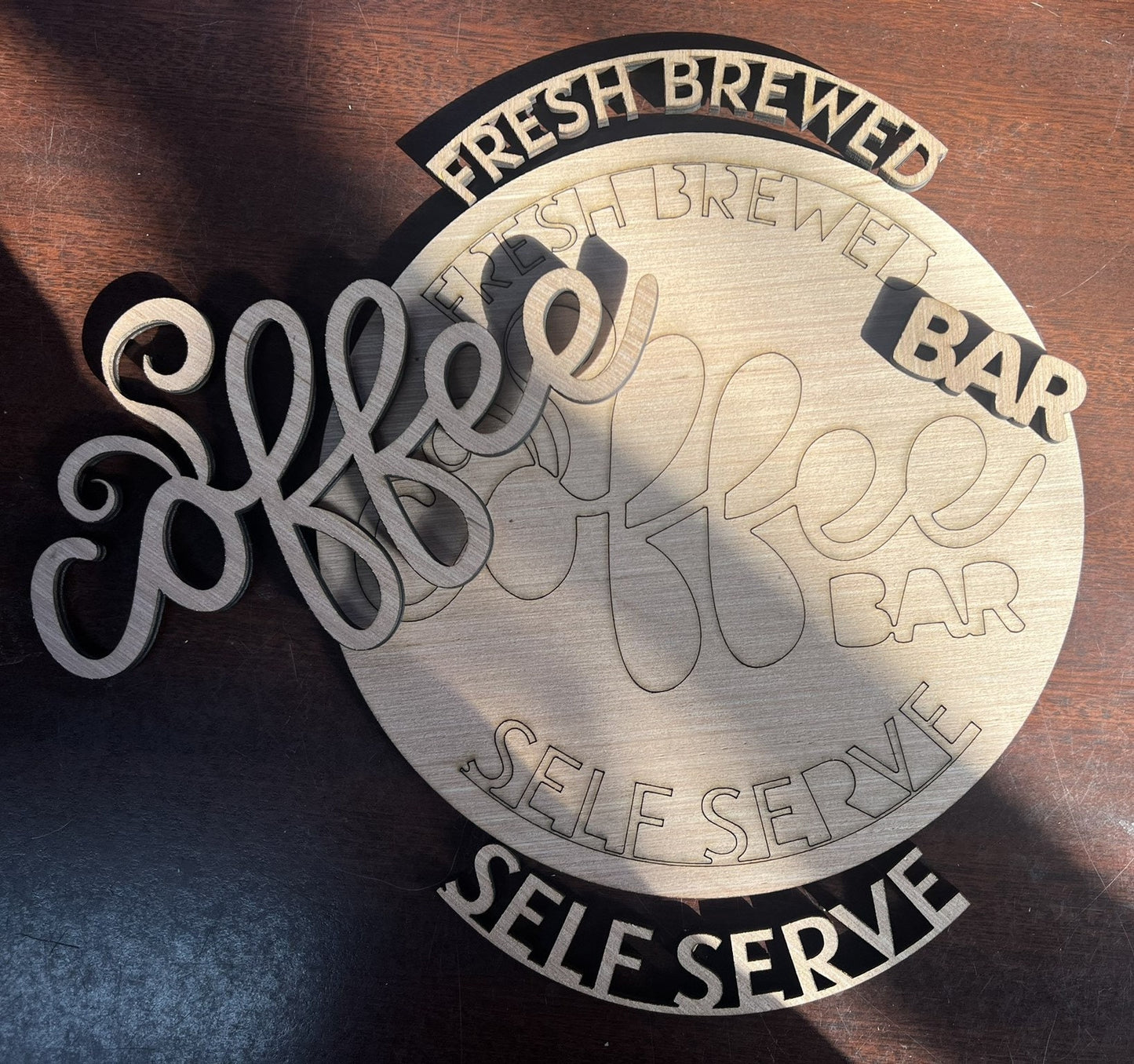 Coffee Bar Wood Door Hanger DiY