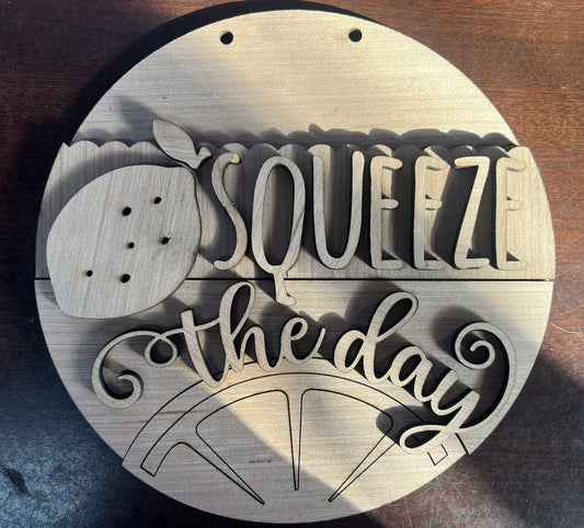 Squeeze the Day Door Hanger DiY
