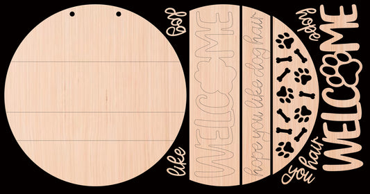 Welcome "Hope you like dog hair" Door Hanger DiY