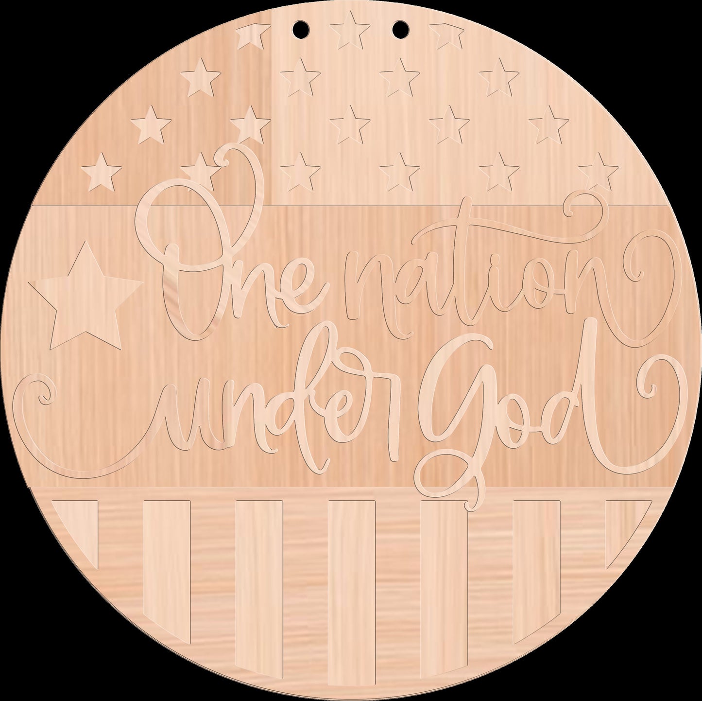 One Nation Under God Door Hanger DiY