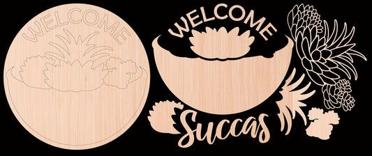 Welcome Succas #2 Door Hanger DiY
