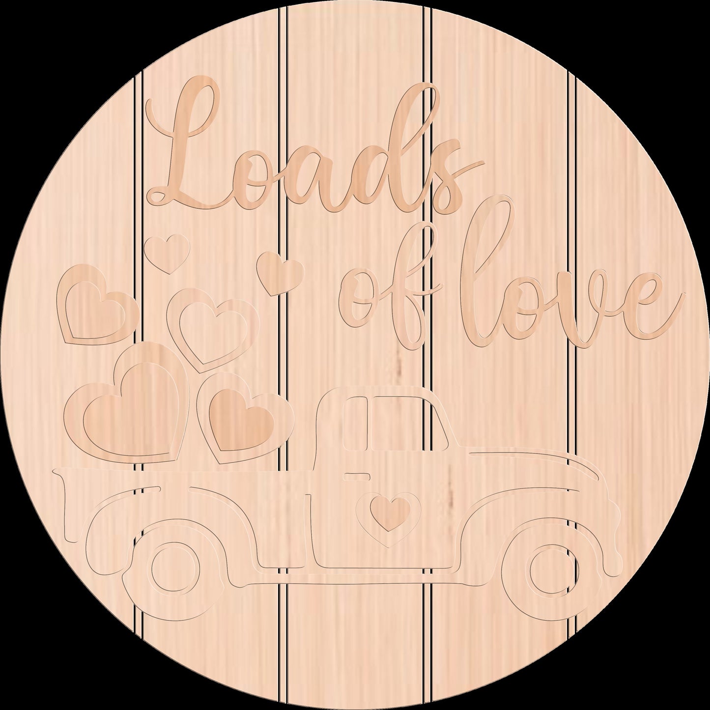 Loads of Love Valentines Wood Door Hanger DiY