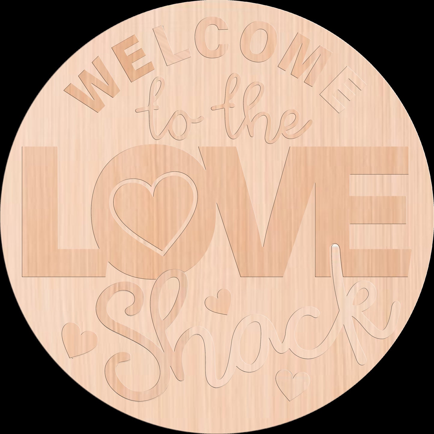 Welcome to the Love Shack Valentines Door Hanger DiY