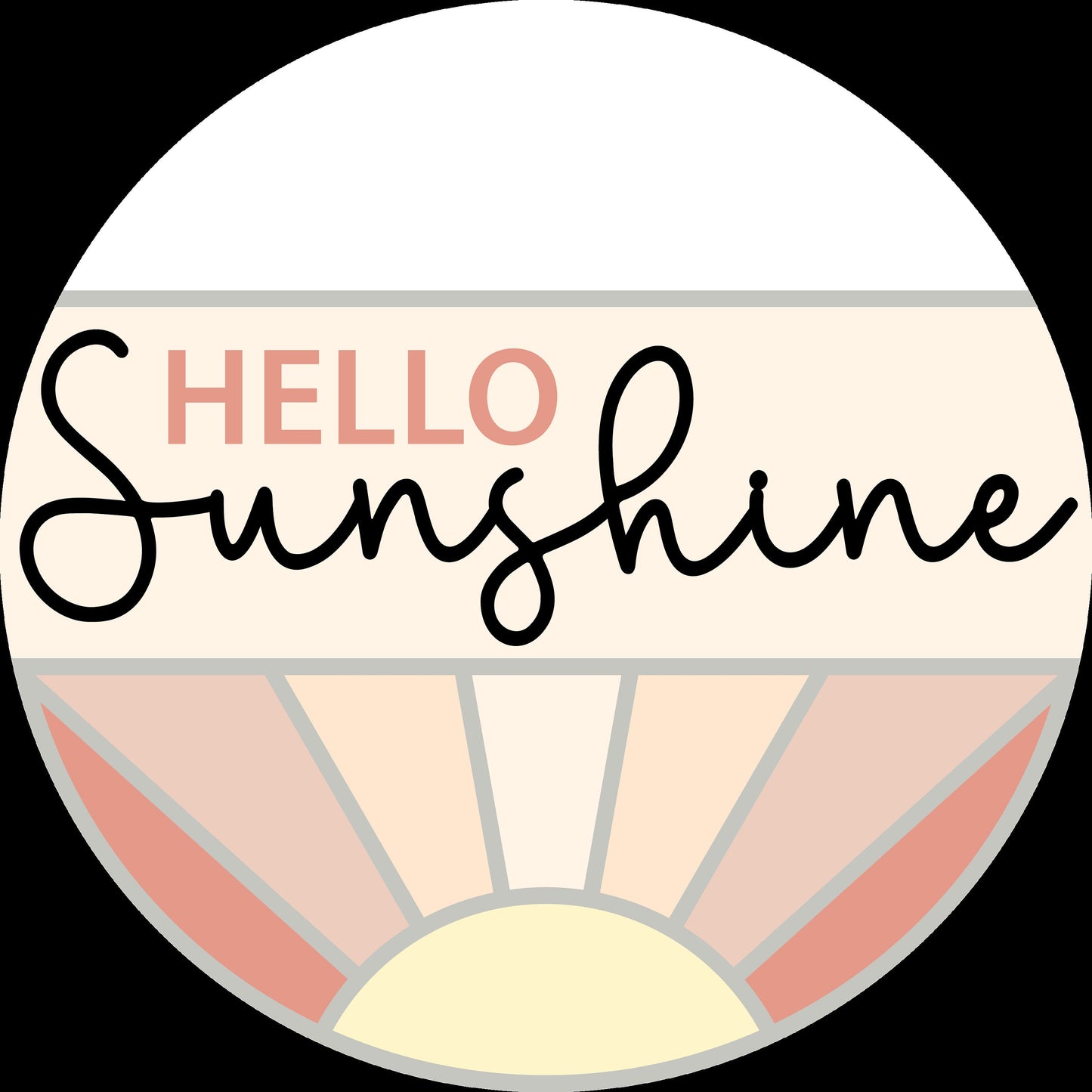 Hello Sunshine Door Hanger DiY
