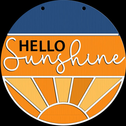 Hello Sunshine Door Hanger DiY
