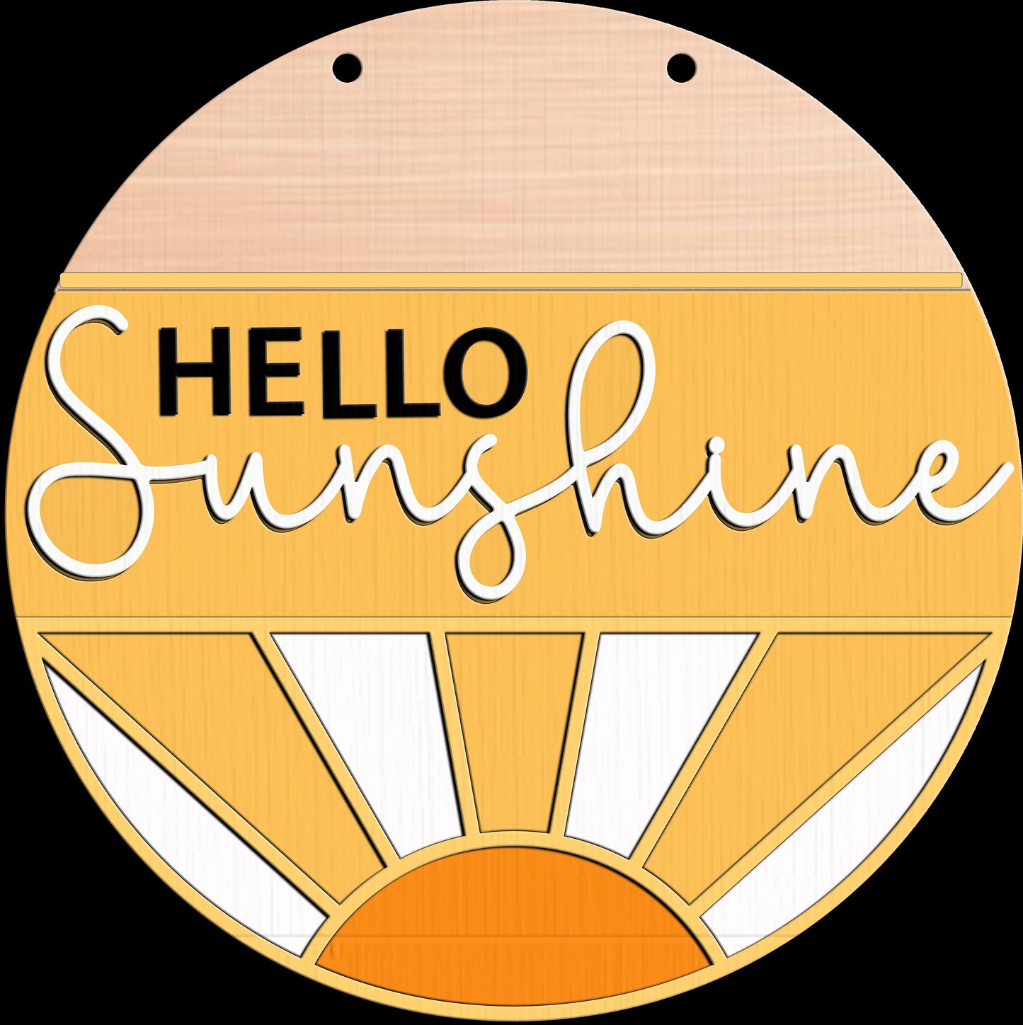 Hello Sunshine Door Hanger DiY