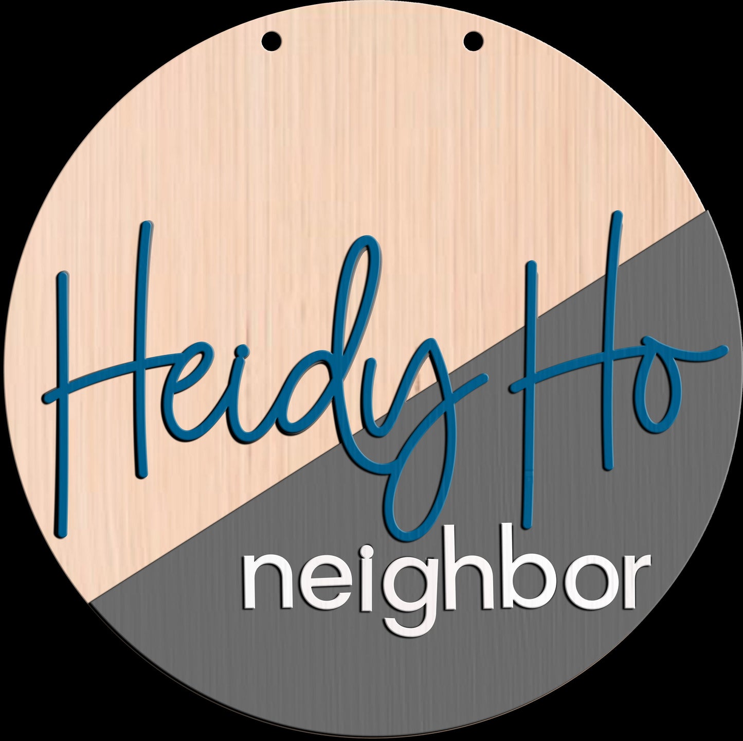 Heidy Ho Neighbor Door Hanger DiY