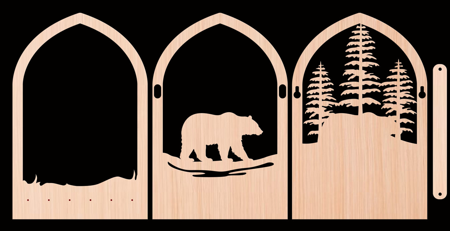 Multilayer Bear Key Holder