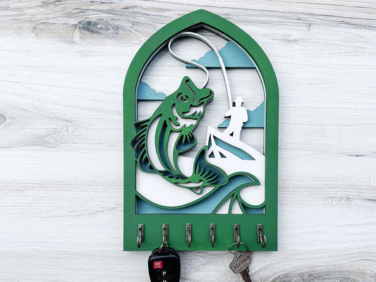 Multilayer Fishing Key Holder