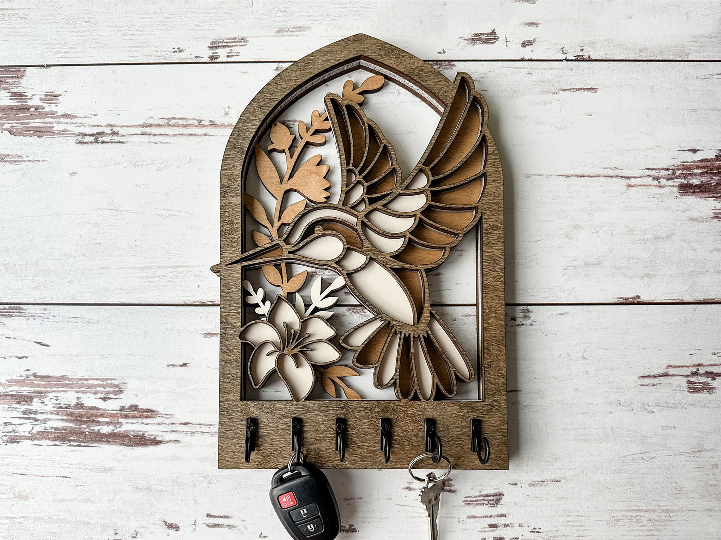 Multilayer Hummingbird Key Holder