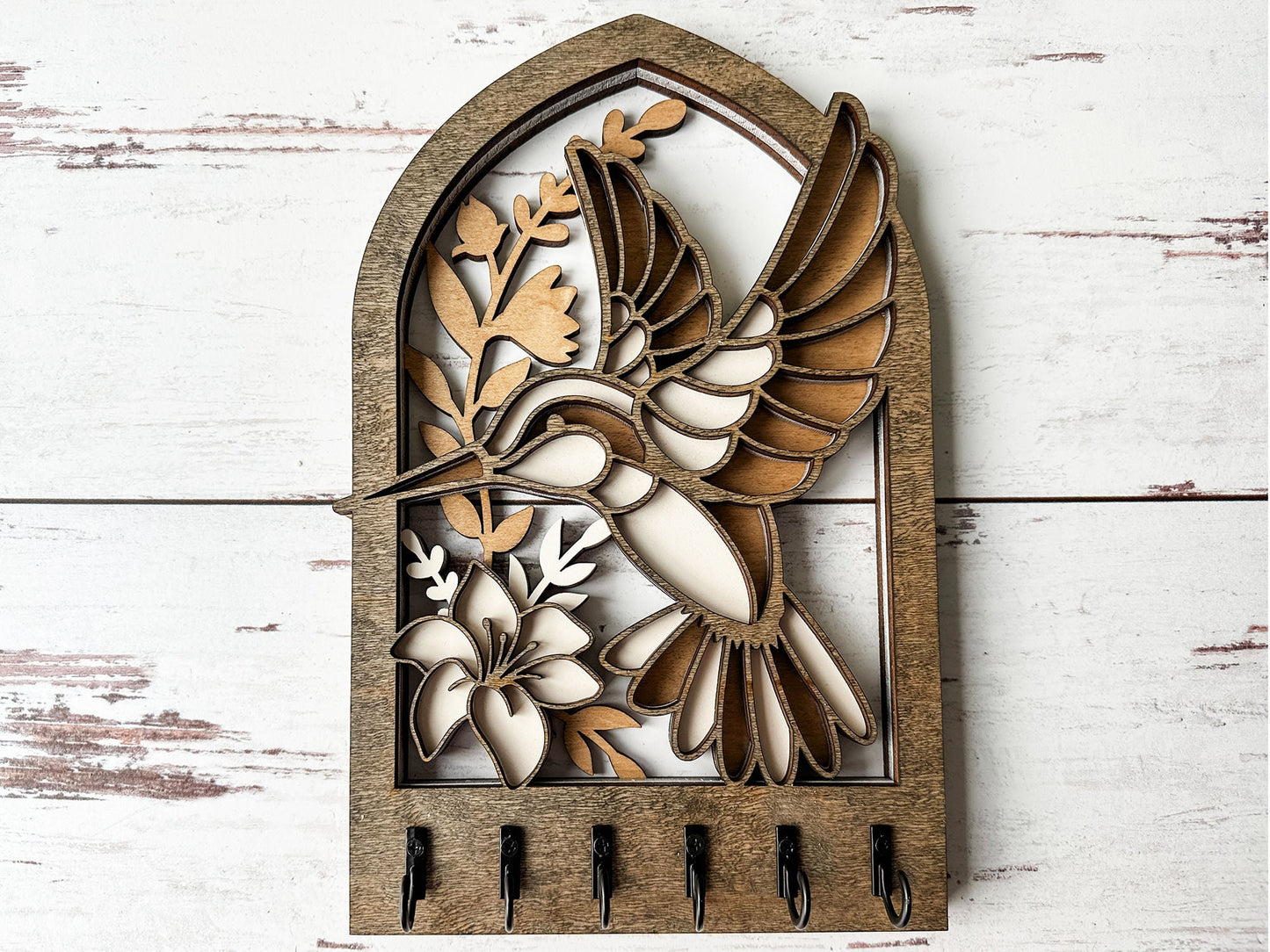 Multilayer Hummingbird Key Holder