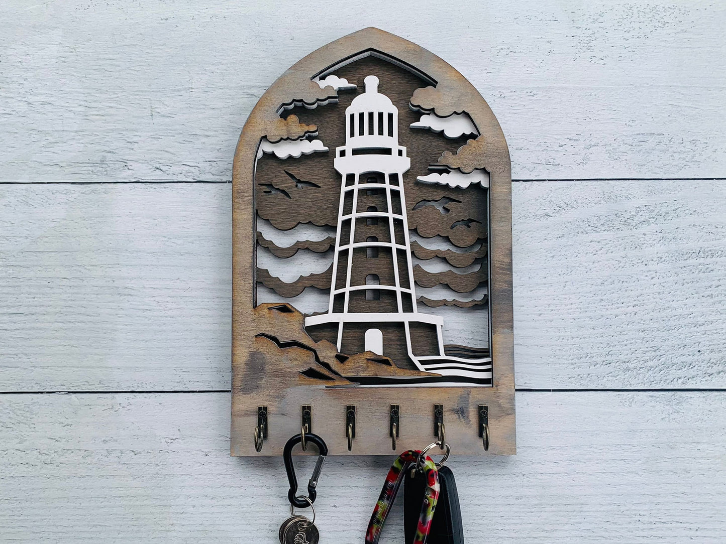 Multilayer Lighthouse Key Holder