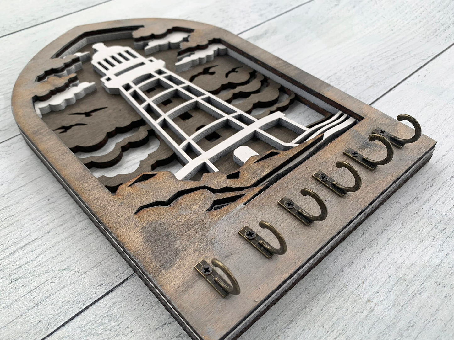 Multilayer Lighthouse Key Holder