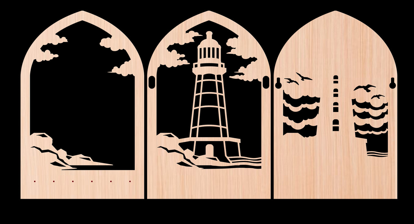 Multilayer Lighthouse Key Holder