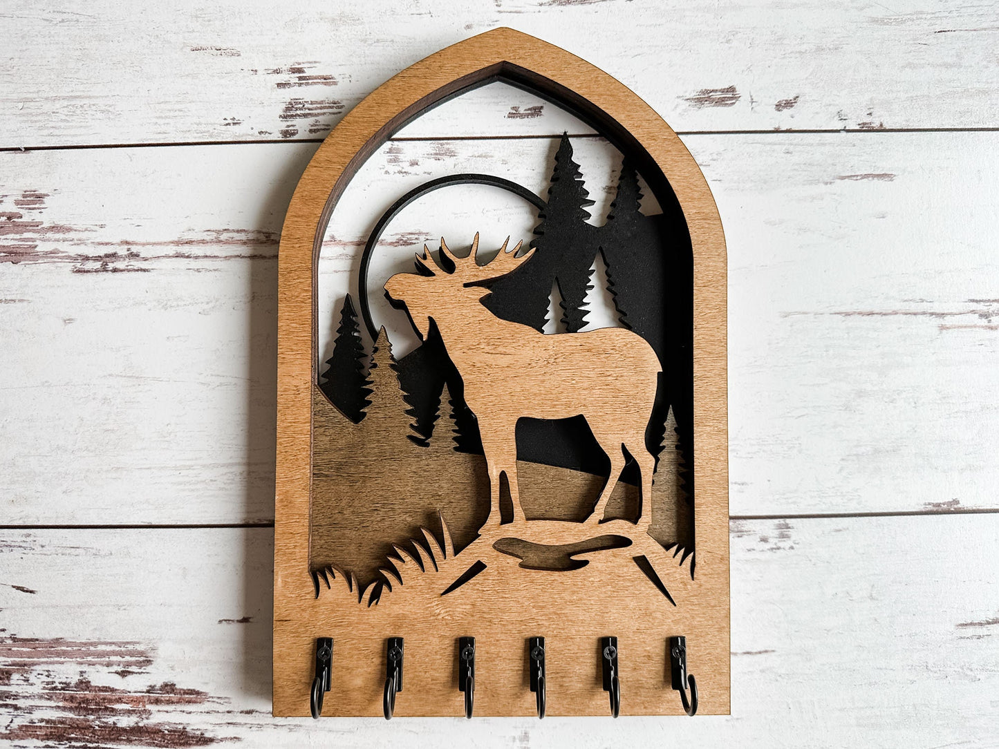 Multilayer Moose Key Holder