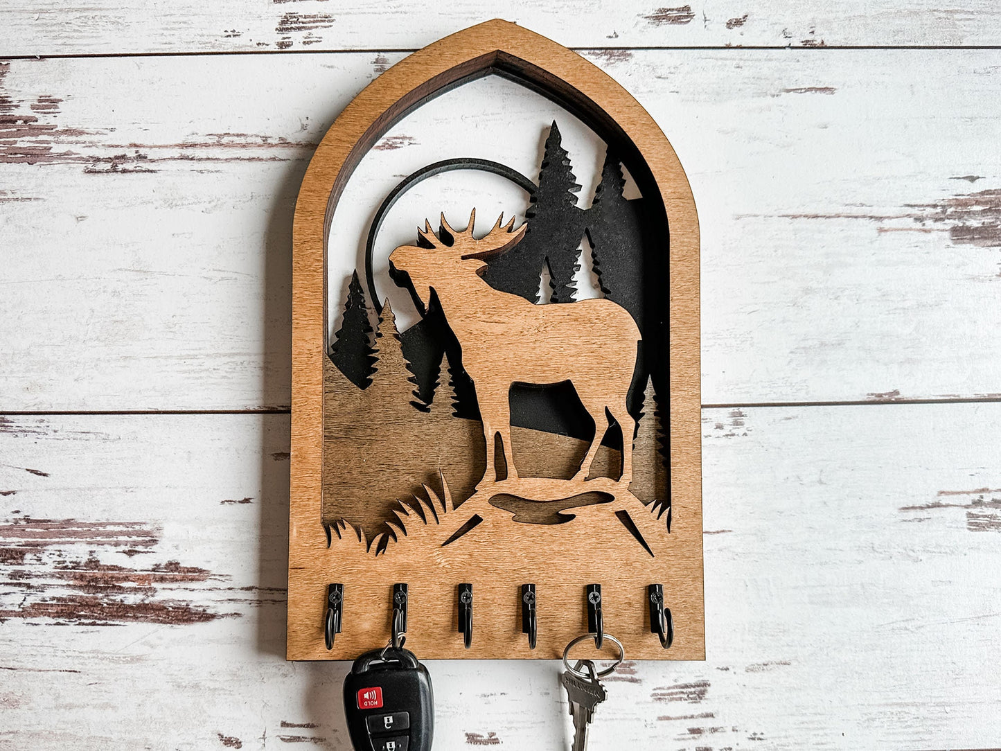 Multilayer Moose Key Holder