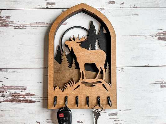 Multilayer Moose Key Holder