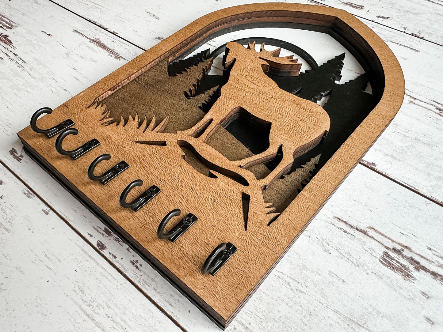 Multilayer Moose Key Holder