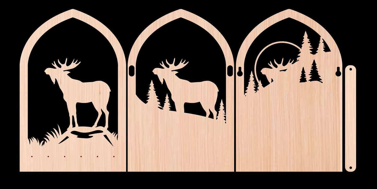 Multilayer Moose Key Holder