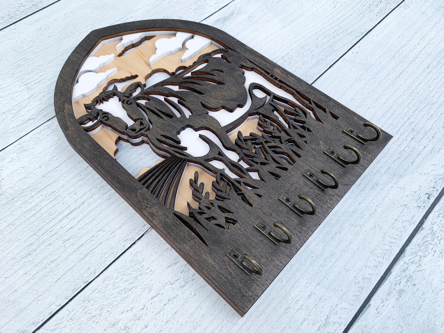 Multilayer Cow Key Holder