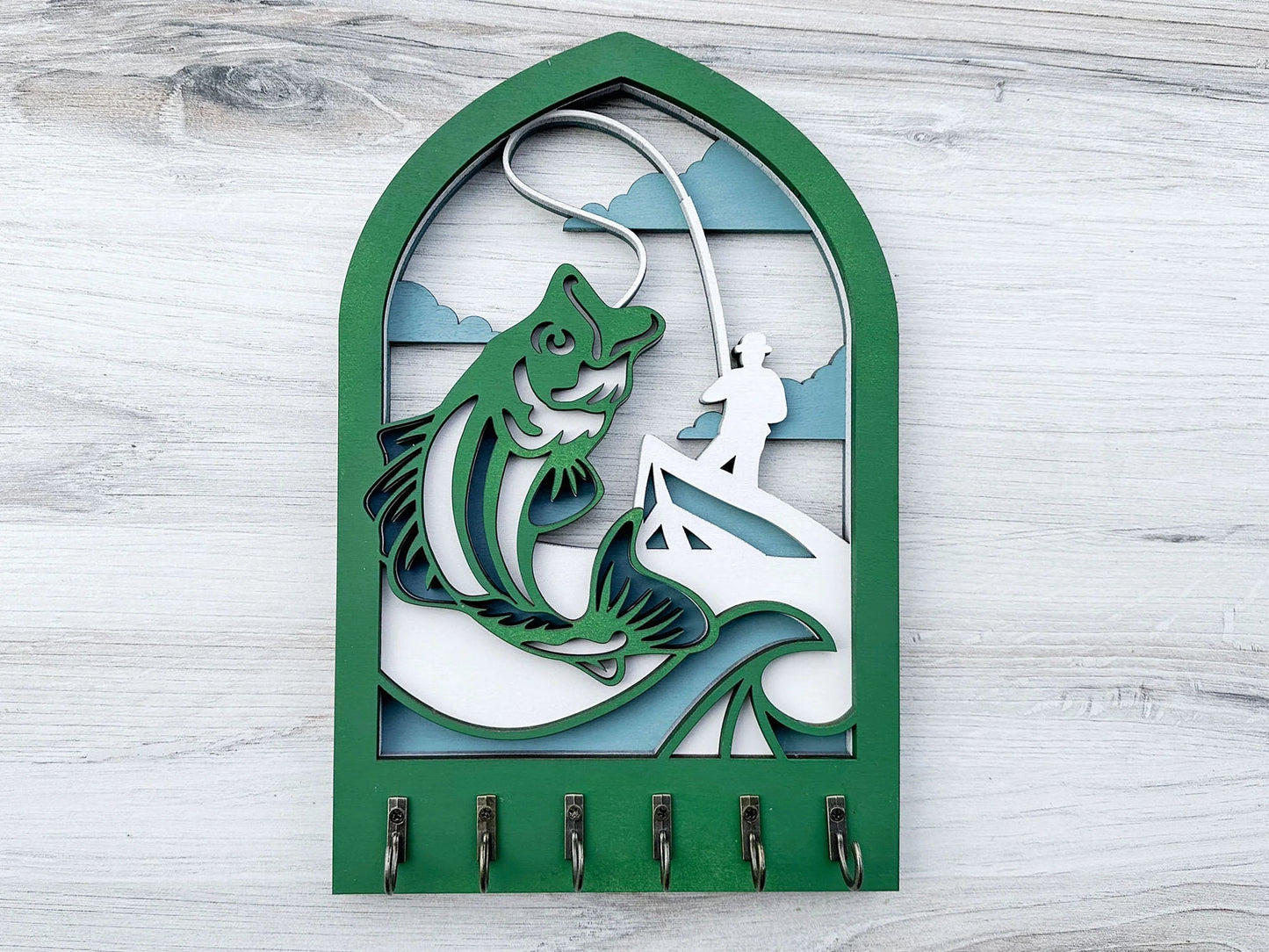 Multilayer Fishing Key Holder