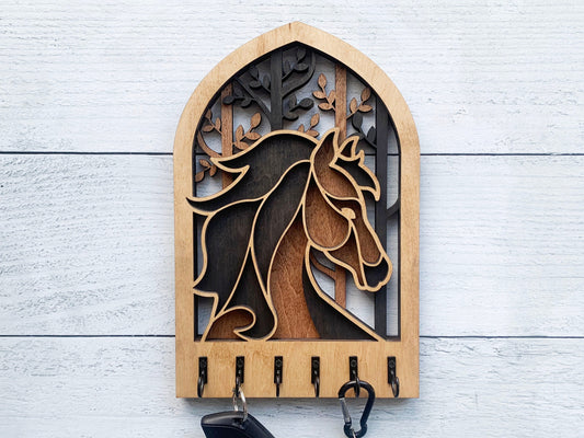 Multilayer Horse Key Holder