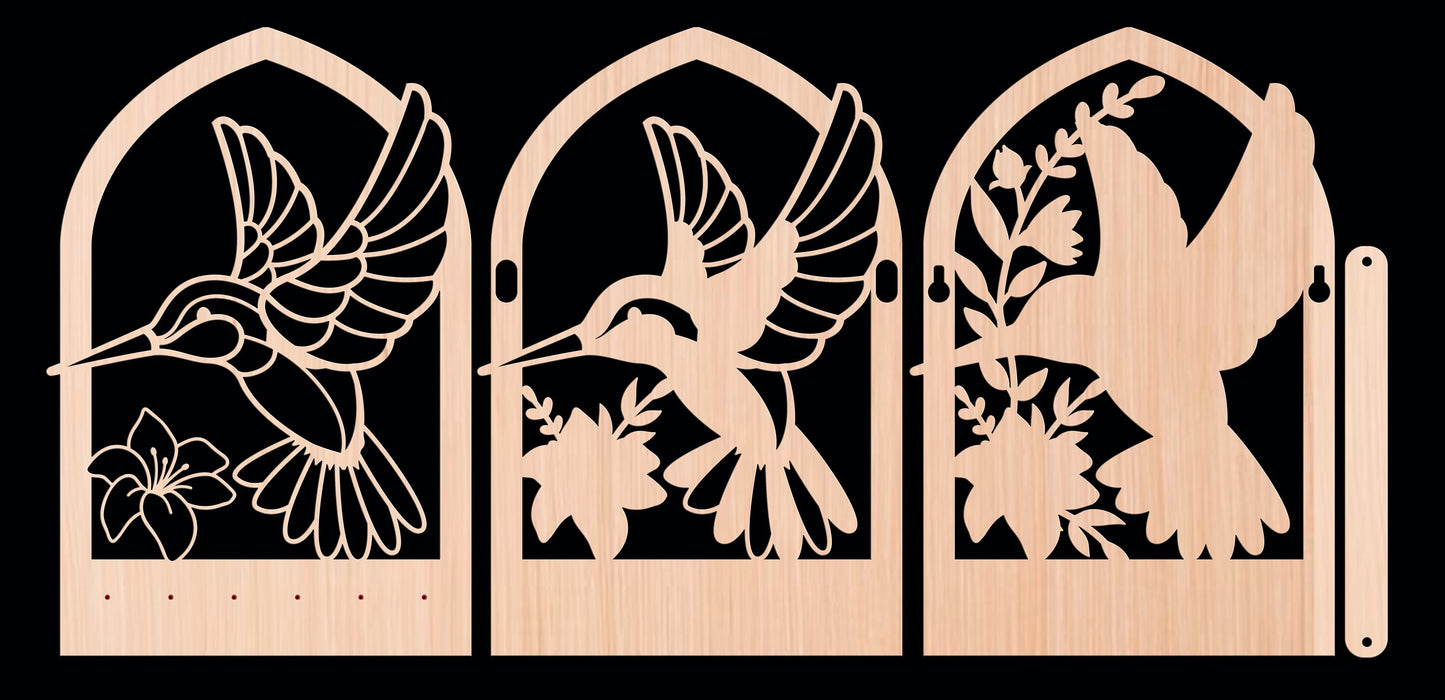 Multilayer Hummingbird Key Holder
