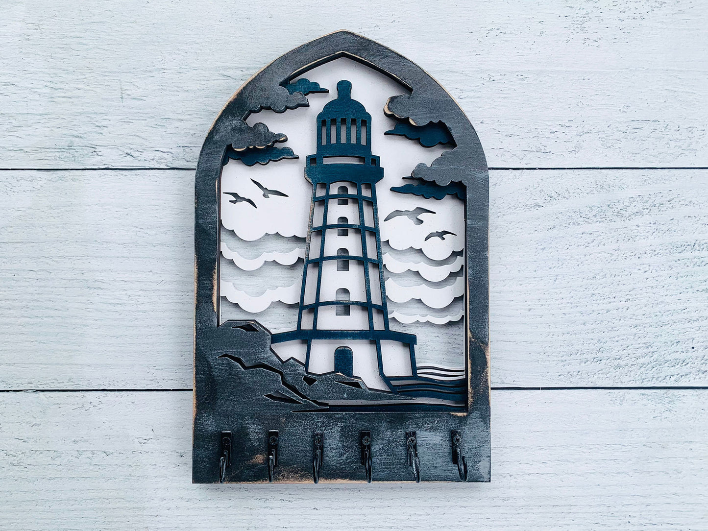 Multilayer Lighthouse Key Holder
