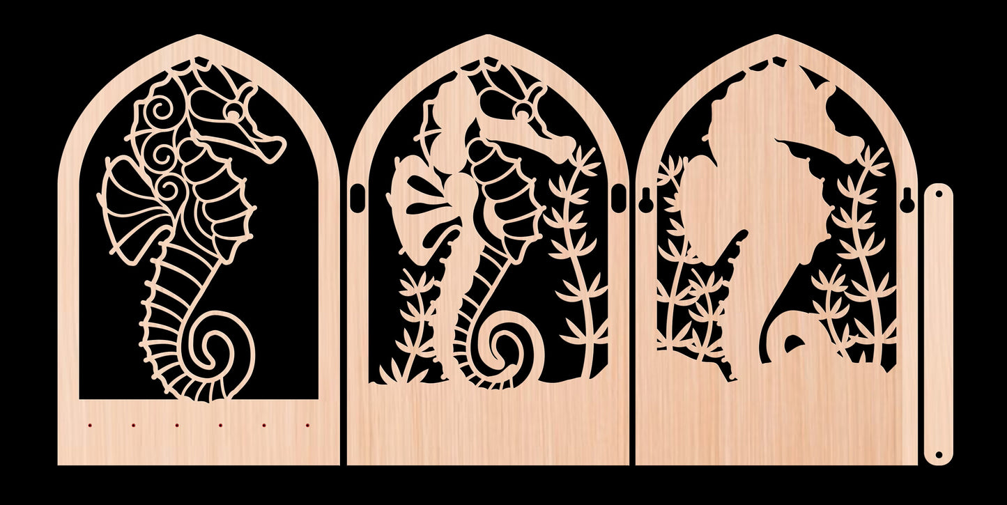 Multilayer Seahorse Key Holder