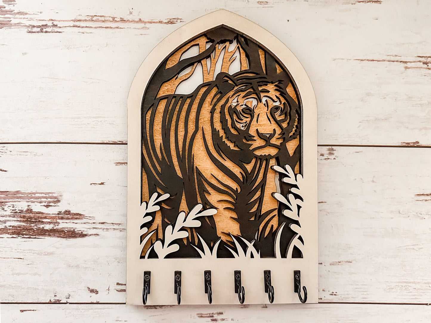 Multilayer Tiger Key Holder