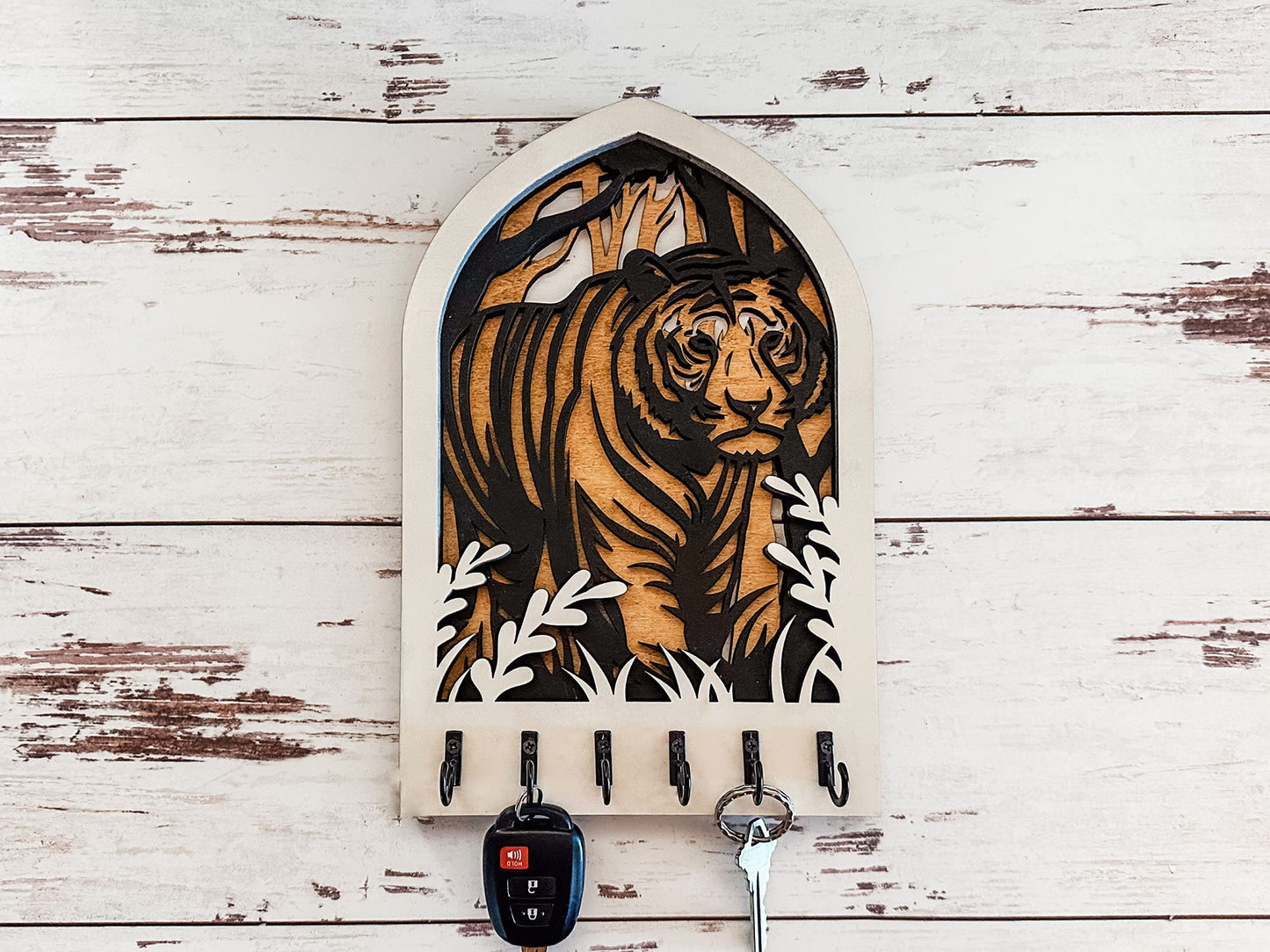 Multilayer Tiger Key Holder