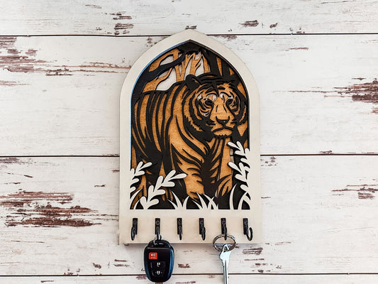 Multilayer Tiger Key Holder