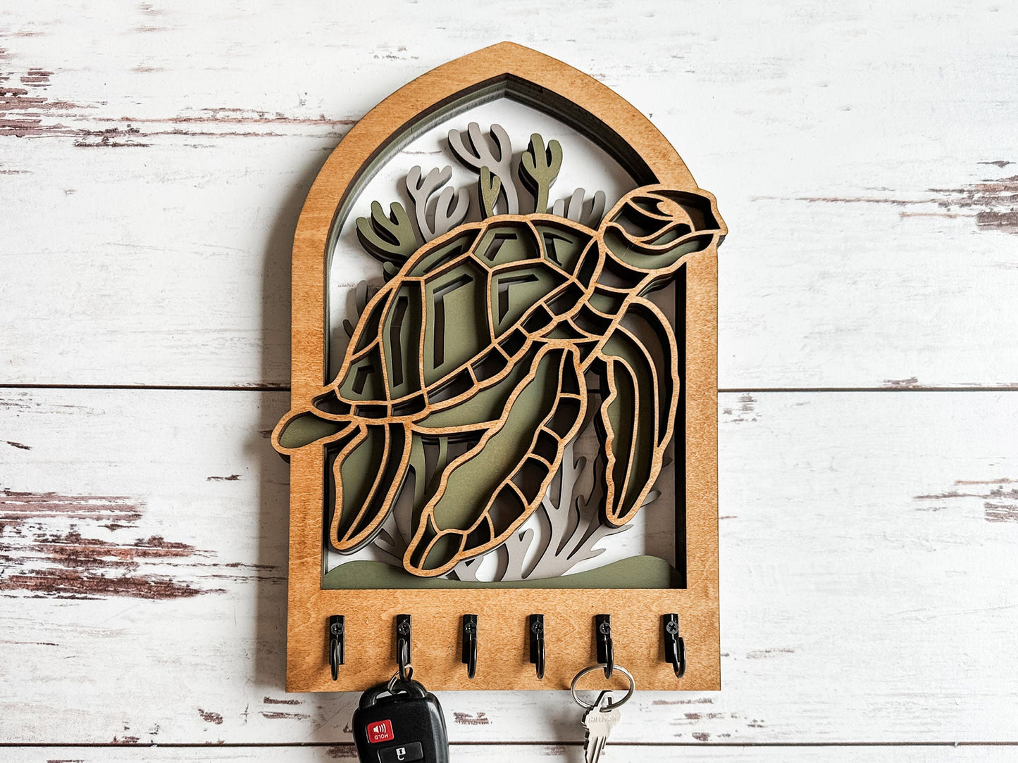 Multilayer Turtle Key Holder
