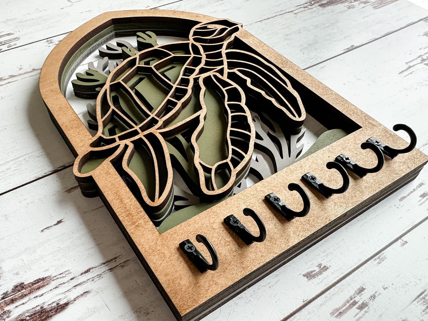 Multilayer Turtle Key Holder