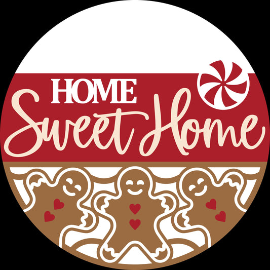 Home Sweet Home Gingerbread Man Door Hanger DiY