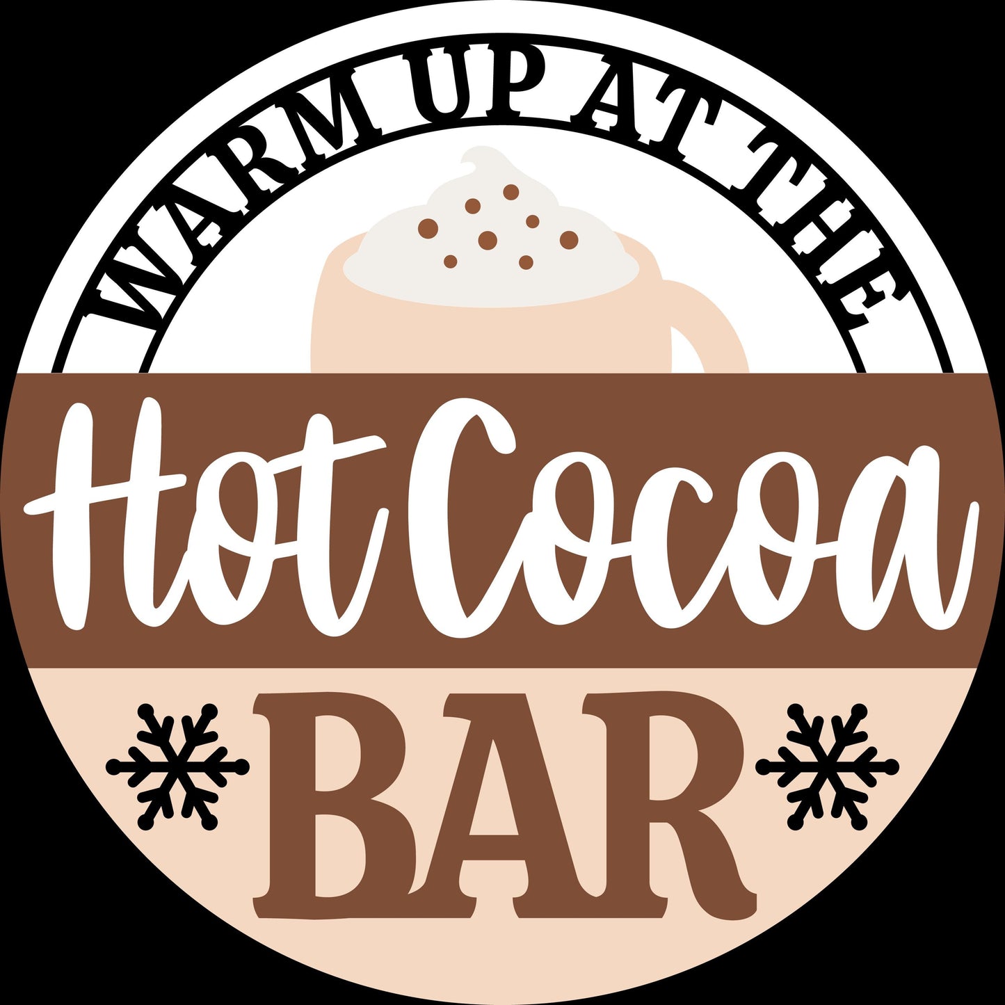 Hot Cocoa Bar Wood Sign