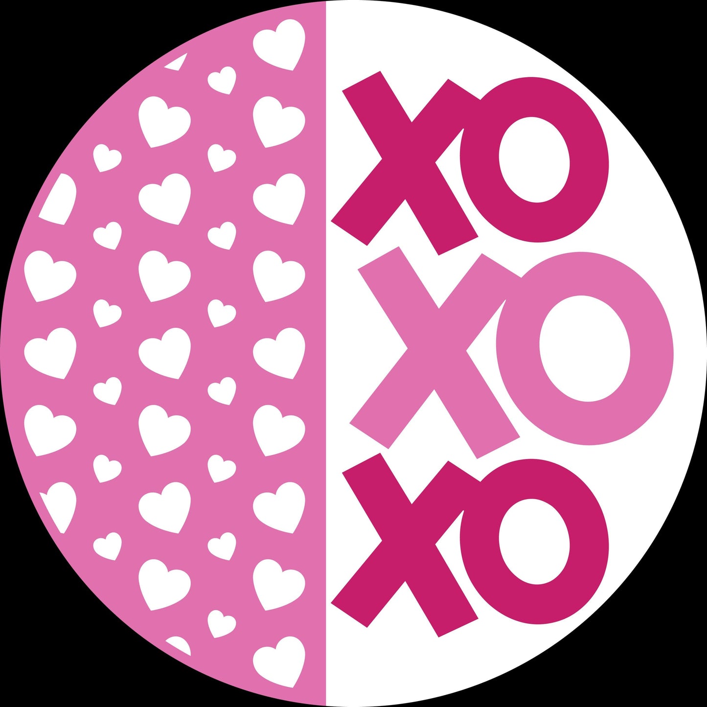 XOXO Vertical Heart Pattern Door Hanger DiY
