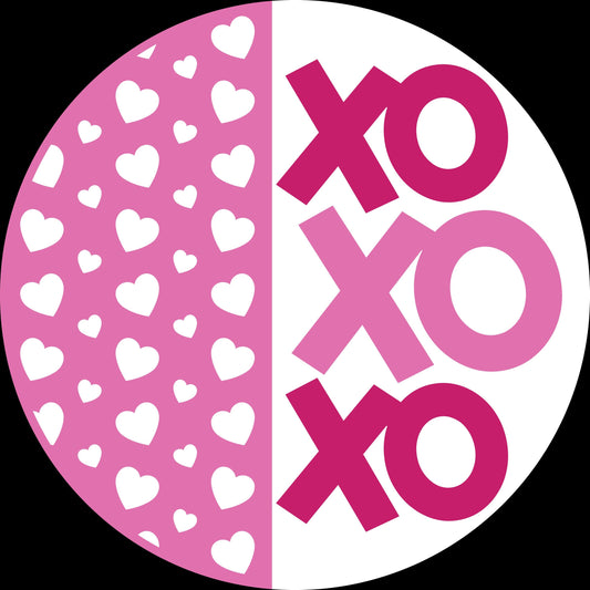 XOXO Vertical Heart Pattern Door Hanger DiY