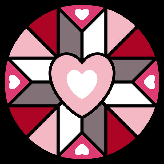 Valentine Heart Quilt Door Hanger DiY