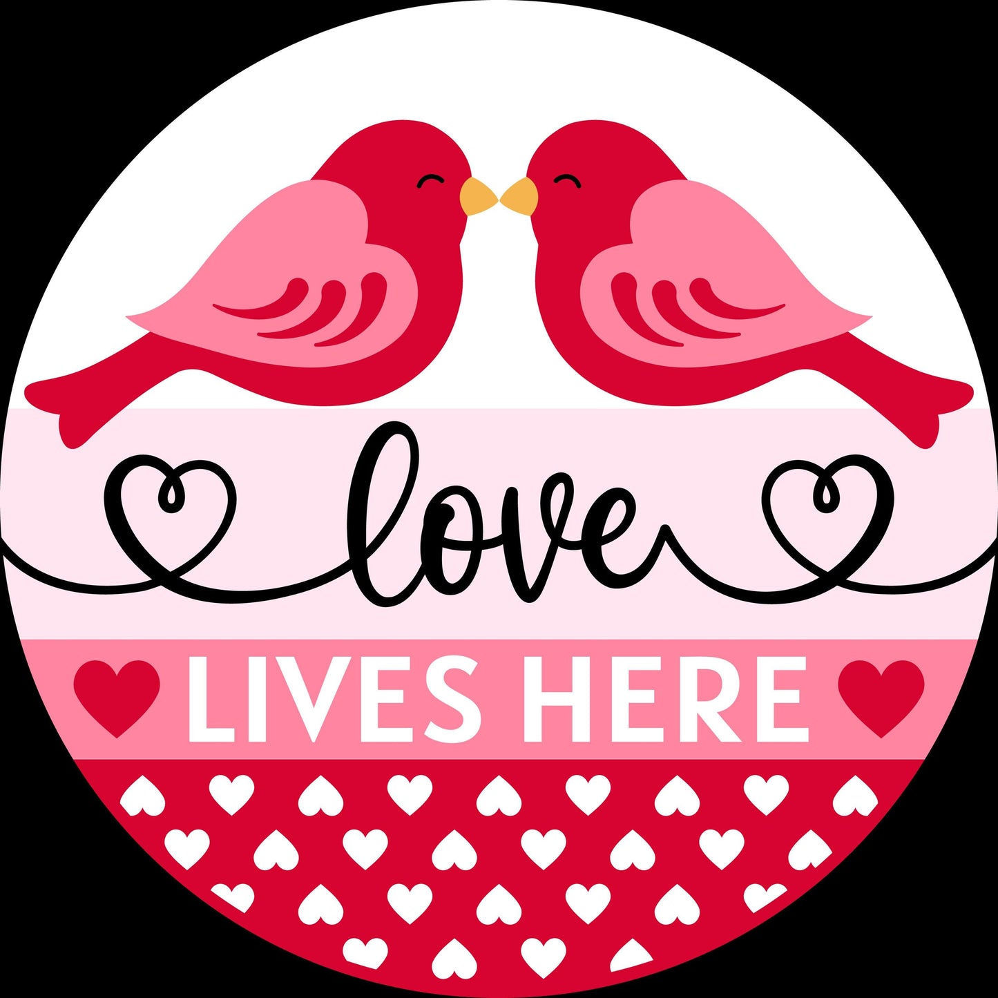 Love Lives Here Birds Door Hanger DiY