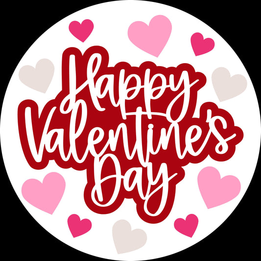 Happy Valentines Day Hearts Door Hanger DiY
