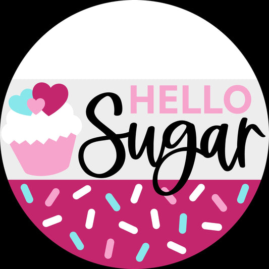 Hello Sugar Cupcake Door Hanger DiY