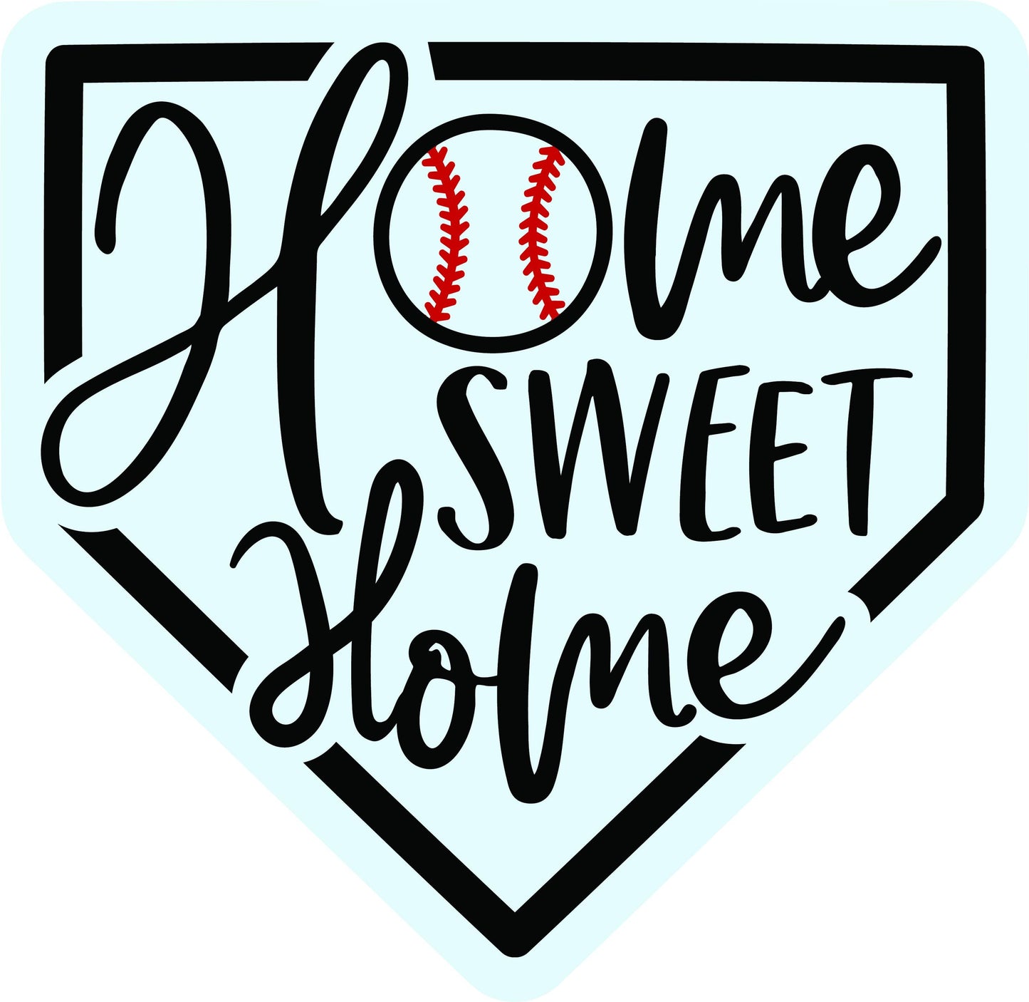 Sports Home Sweet Home Baseball Wood Door Hanger DiY