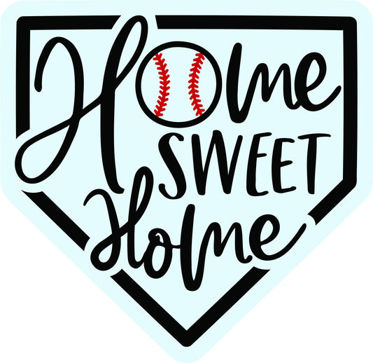 Sports Home Sweet Home Baseball Wood Door Hanger DiY