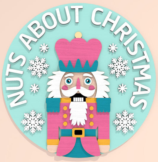Christmas- Nuts About Christmas Nutcracker Door Hanger DiY