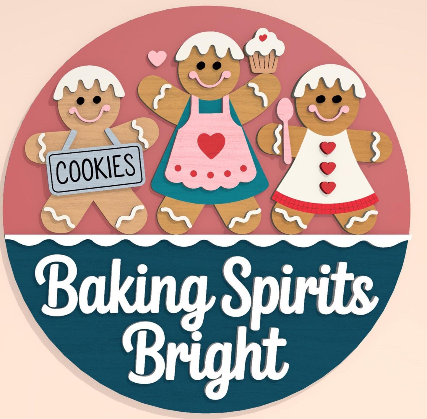 Christmas- Baking Spirits Bright Door Hanger DiY